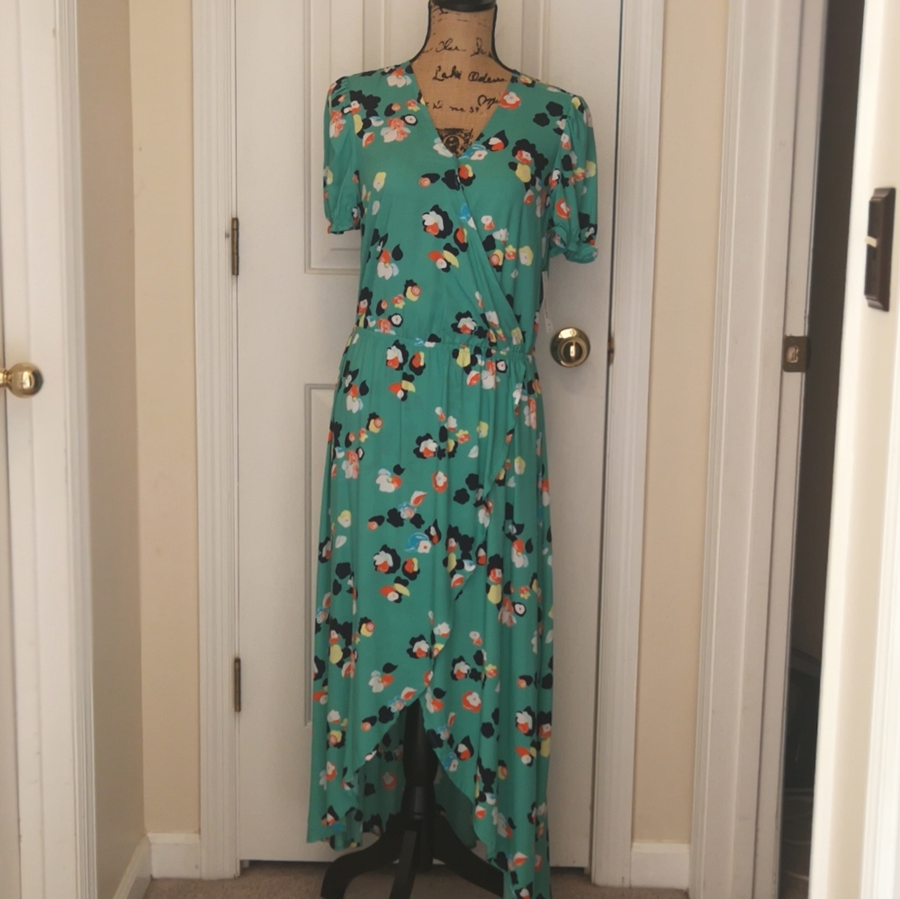 High-low floral maxi dress